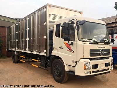 xe tải thùng kín 7.5 tấn dongfeng hoàng huy b180 dài 9.7m