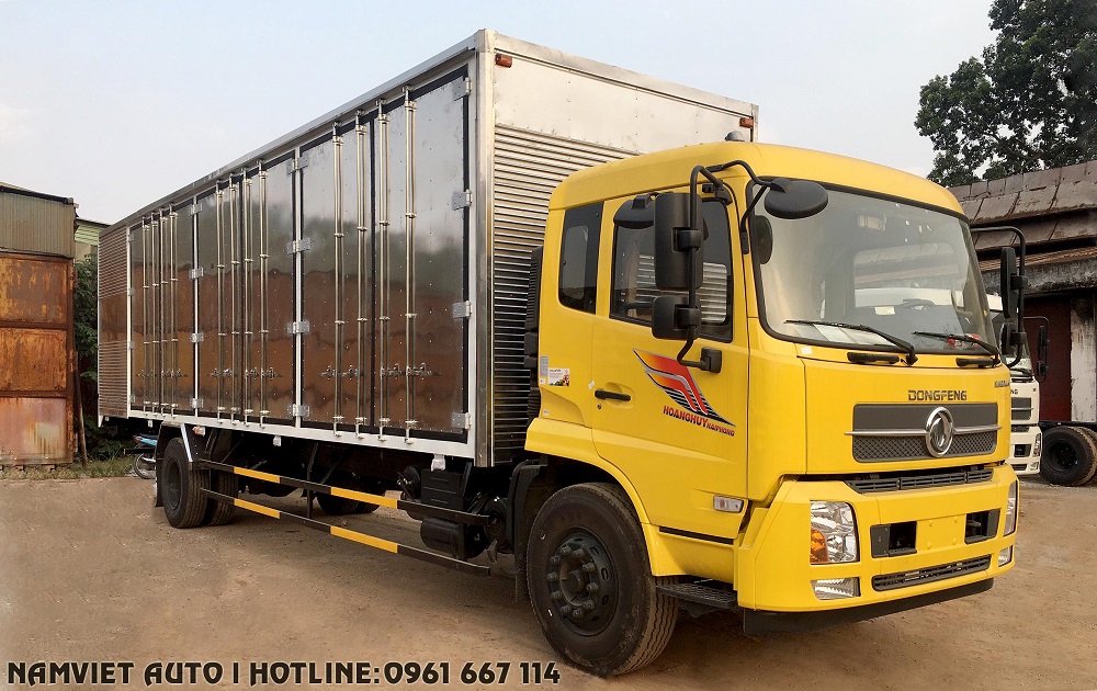 bán xe tải thùng kín Dongfeng B180 thùng dài 9,7 m giá rẻ tại Hà nội