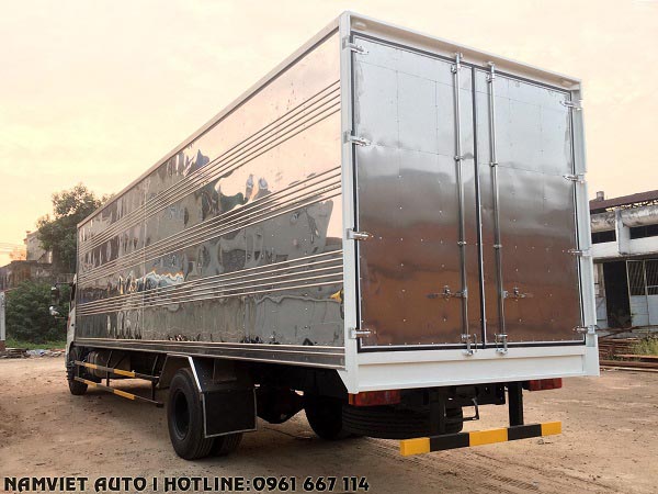 Bán xe tải thùng kín dongfeng chở pallet siêu dài 9.7 m tại hà nội