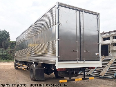xe tải thùng kín dongfeng siêu dài chở 7.9M giá rẻ tại hà nội
