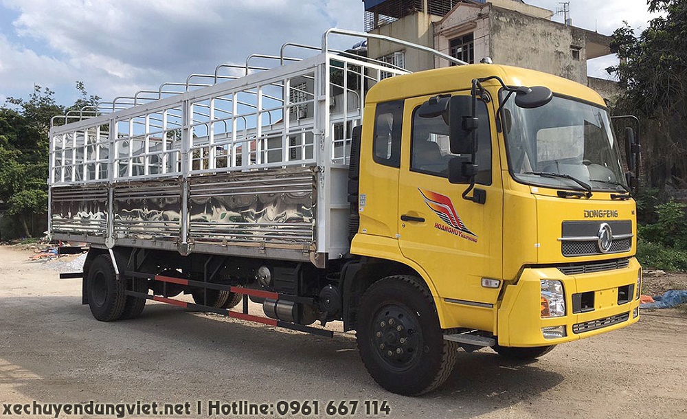 xe tải dongfeng hoàng huy b180 thùng mui bạt 9 tấn