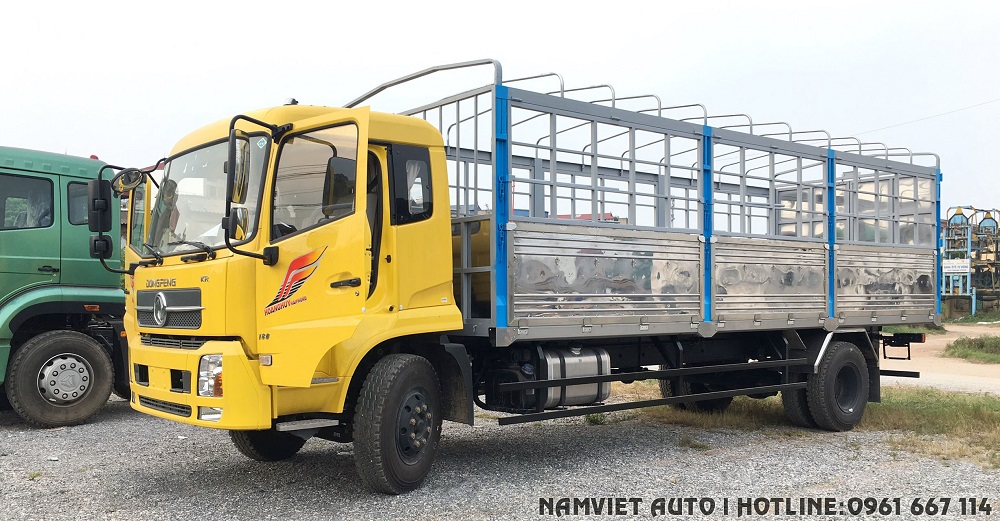 xe tải thùng 9 tấn dongfeng hoàng huy b180 thùng dài 7.5 m nhập khẩu