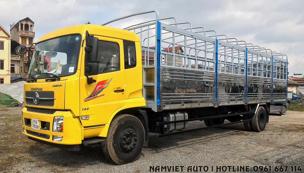 xe tải thùng 8 tấn dongfeng hoàng huy b180 dài 9.5m giá rẻ tại hà nội