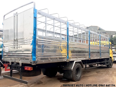 xe tải thùng dongfeng b180 tải 8 tấn thùng inox dài 9m5