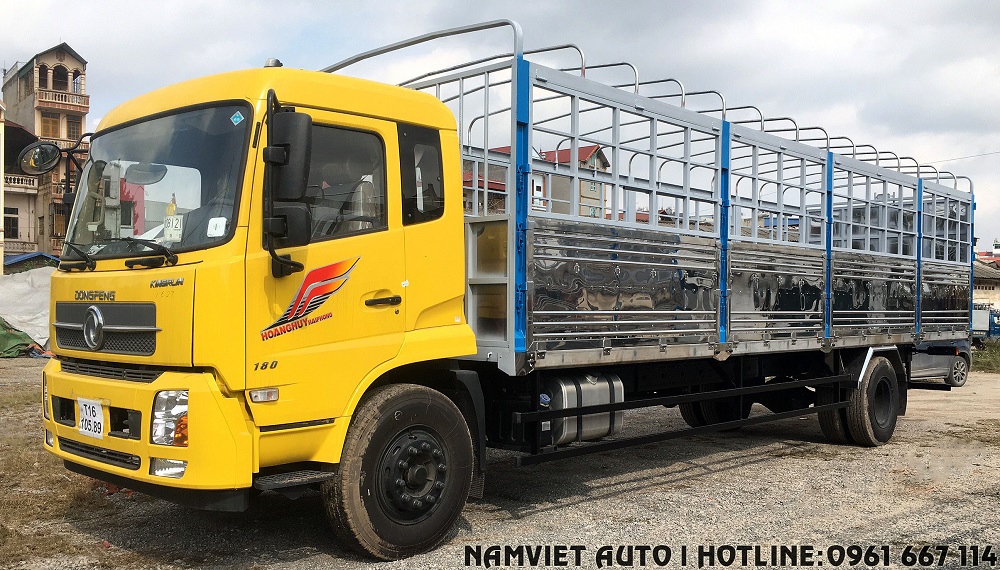 xe tải thùng 8 tấn dongfeng b180 dài 9.5m giá rẻ hà nội
