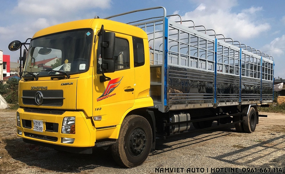 xe tải thùng 8 tấn dongfeng hoàng huy b180 dài 9.5m giá rẻ tại long biên