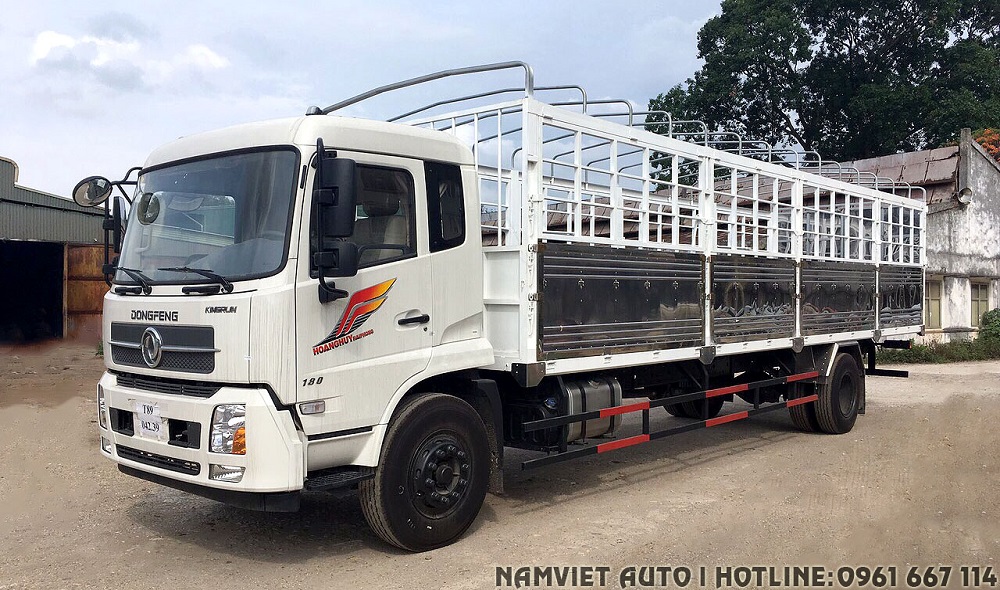 xe tải thùng 8 tấn Dongfeng Hoàng Huy B180 dài 9.5m nhập khẩu giá rẻ hà nội