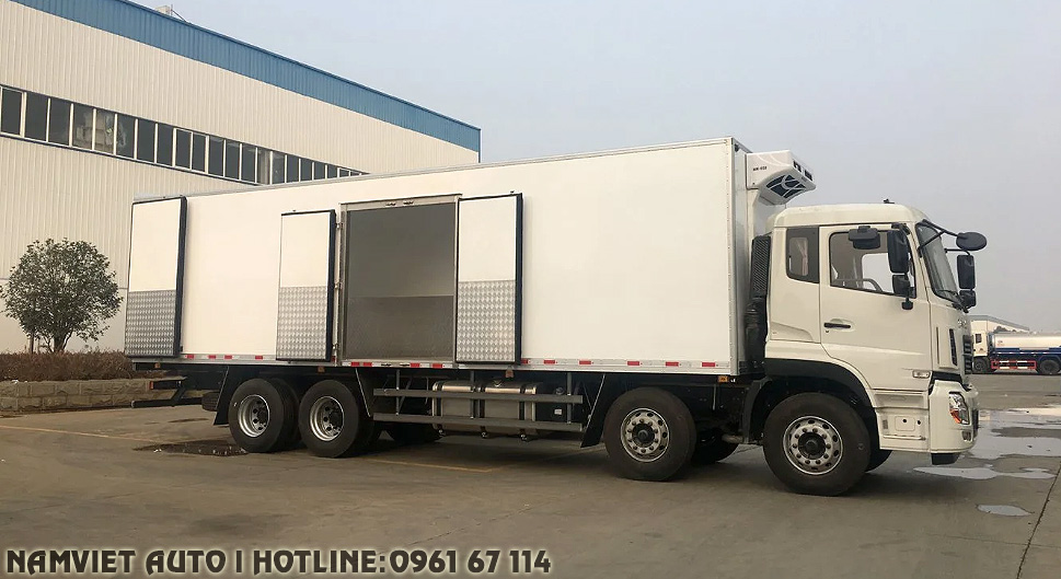 bán xe tải thùng đông lạnh dongfeng Hoàng Huy 4 chân giá rẻ tại hà nội