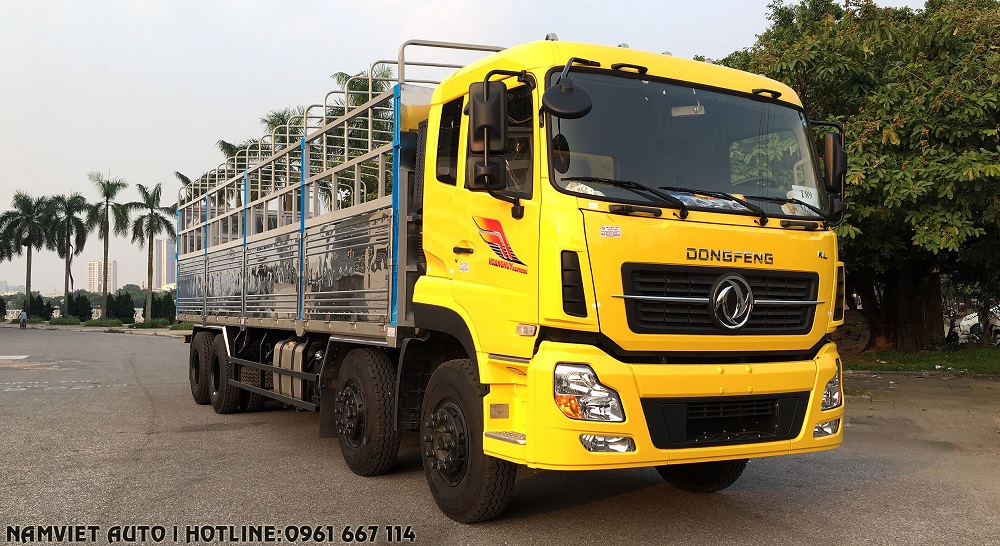bán xe tải thùng 4 chân dongfeng hoàng huy động cơ cummins 315hp nhập khẩu năm 2019 giá rẻ uy tín tại hà nội