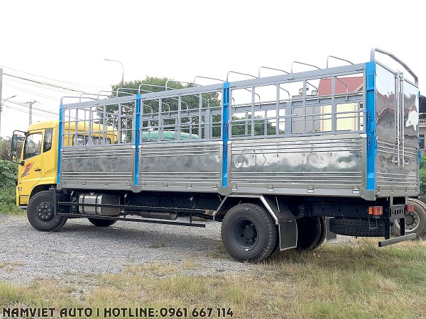 xe tải thùng dongfeng b180 2 chân 9 tấn thùng inox