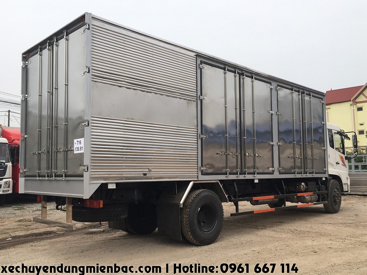 xe tải thùng kín dongfeng b180 8 tấn thùng dài 7.8m