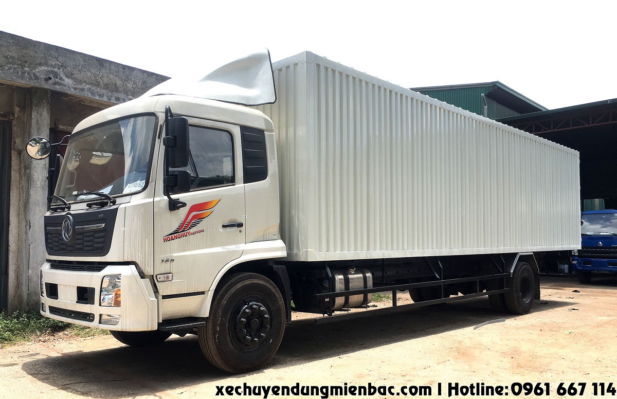 xe tải thùng kín dạng container dongfeng b180