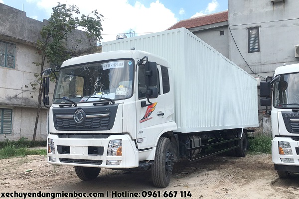 xe tải dongfeng thùng kín chở pallet