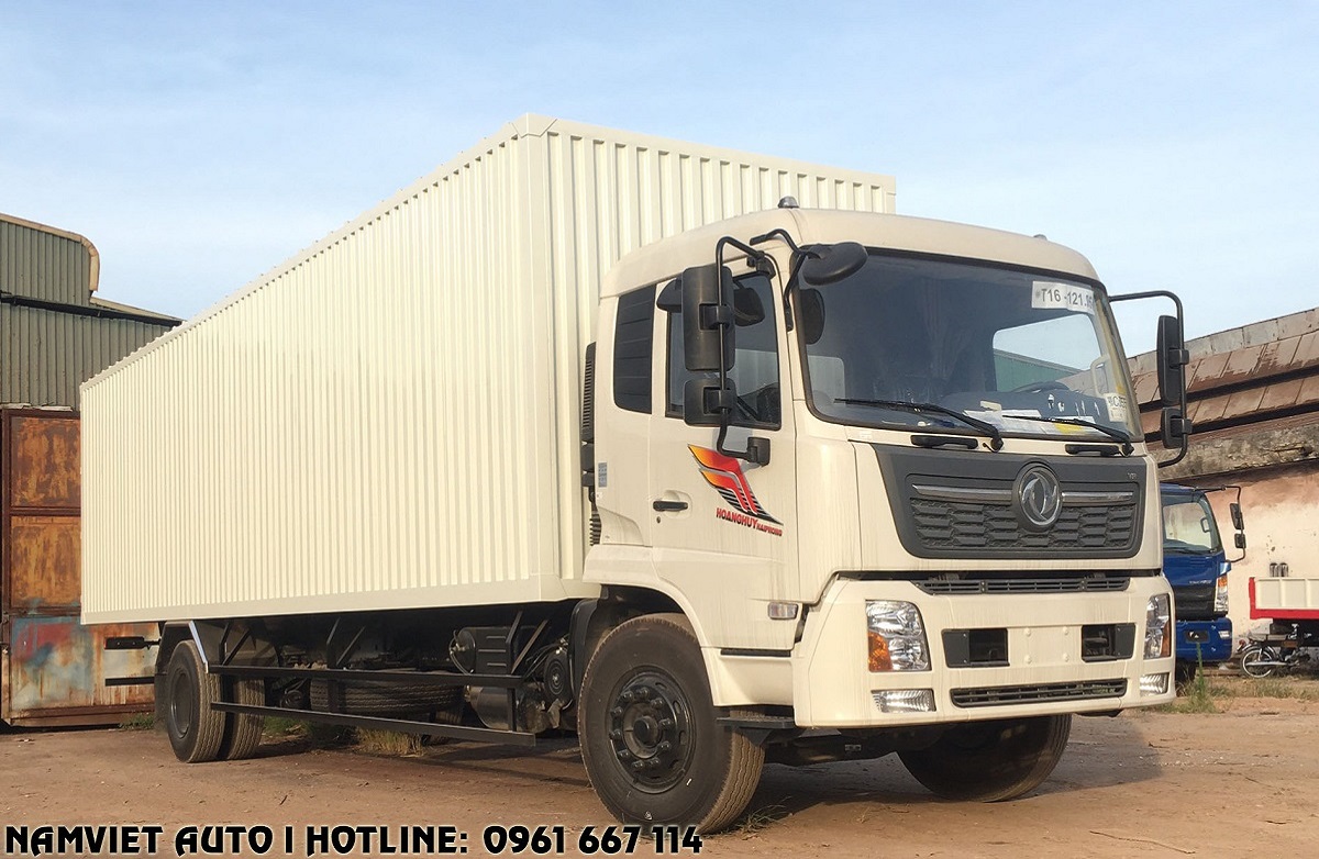 xe tải thùng kín dạng container dongfeng b180