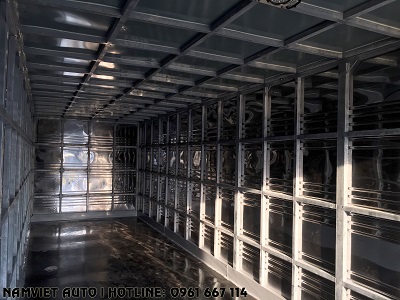 xe tải thùng kín chuyên chở pallet, bao bì, linh kiên điện tử