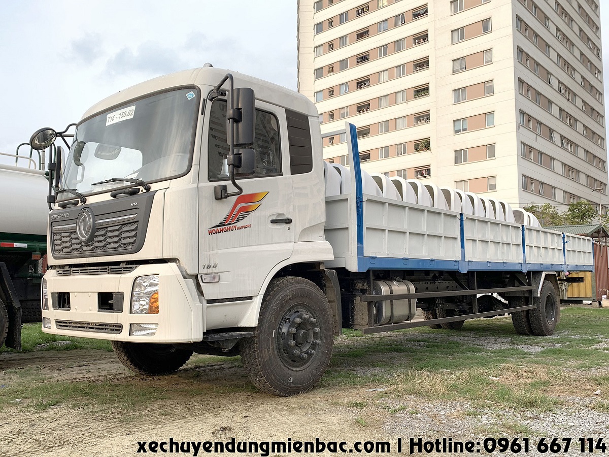 xe tải thùng lửng dongfeng b180 dài 9,7m