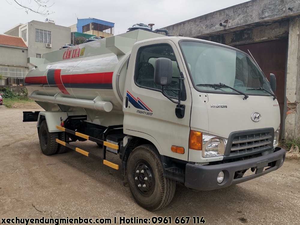 xe chở xăng dầu 9.5 khối hyundai mighty 2017, 110SP