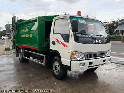 Xe cuốn ép rác JAC