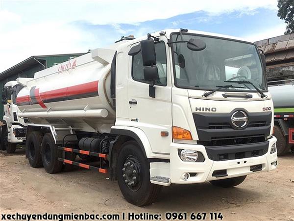 Xe téc chở xăng dầu 18 khối 3 chân (6x4) HINO FM8JT7A