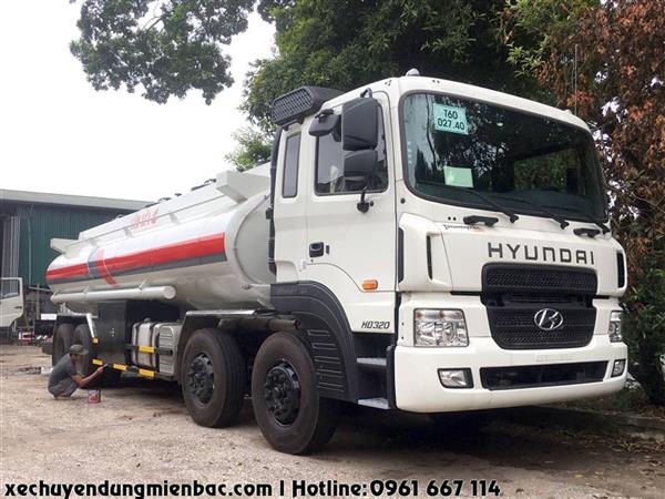 Xe téc chở xăng dầu 22 khối Hyundai HD320